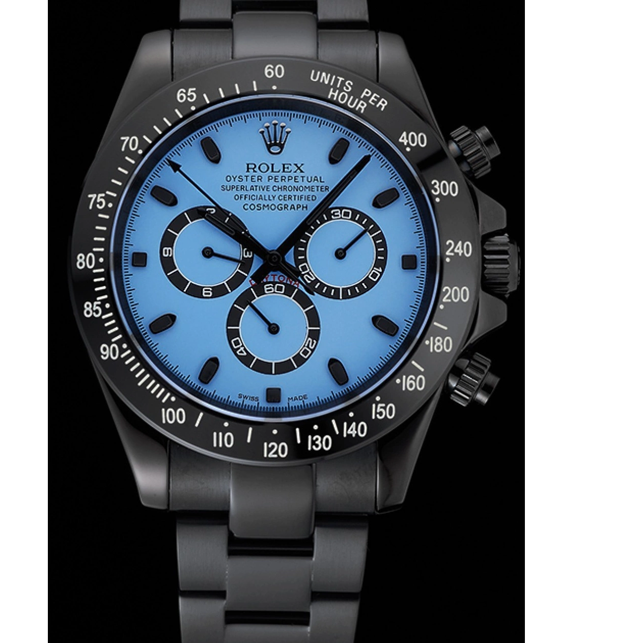 Rolex copies cheap And 1454250 And Daytona Cosmograph Dial Black Bracelet Stainless Blue Rolex Steel Black Case 0621
